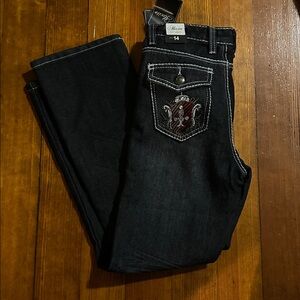 NWT Alexito Girls Dark Jeans Size 14
